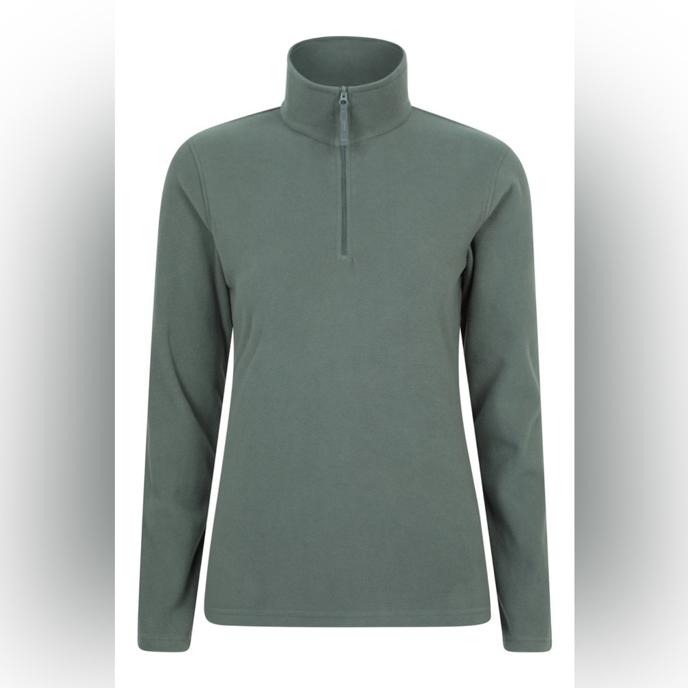 Mountain Warehouse Women's Sage Green Pullover Fleece Jacket Sweatshirt Size L